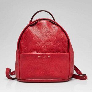 Louis Vuitton Cerise Monogram Empreinte Leather Sorbonne Backpack Bag